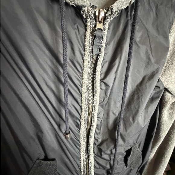 Free People Gray and Black Bomber Jacket, EUC, Size XS - Picture 9 of 9